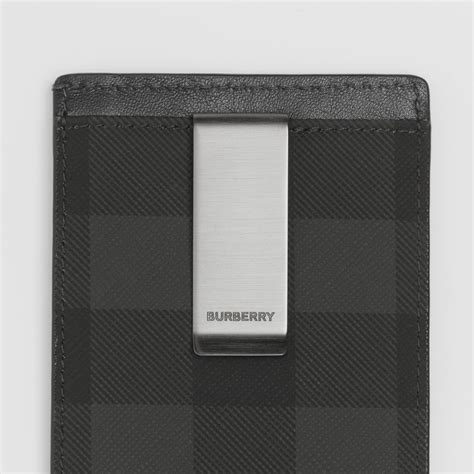 burberry new london card case|Check Money Clip Card Case in Charcoal .